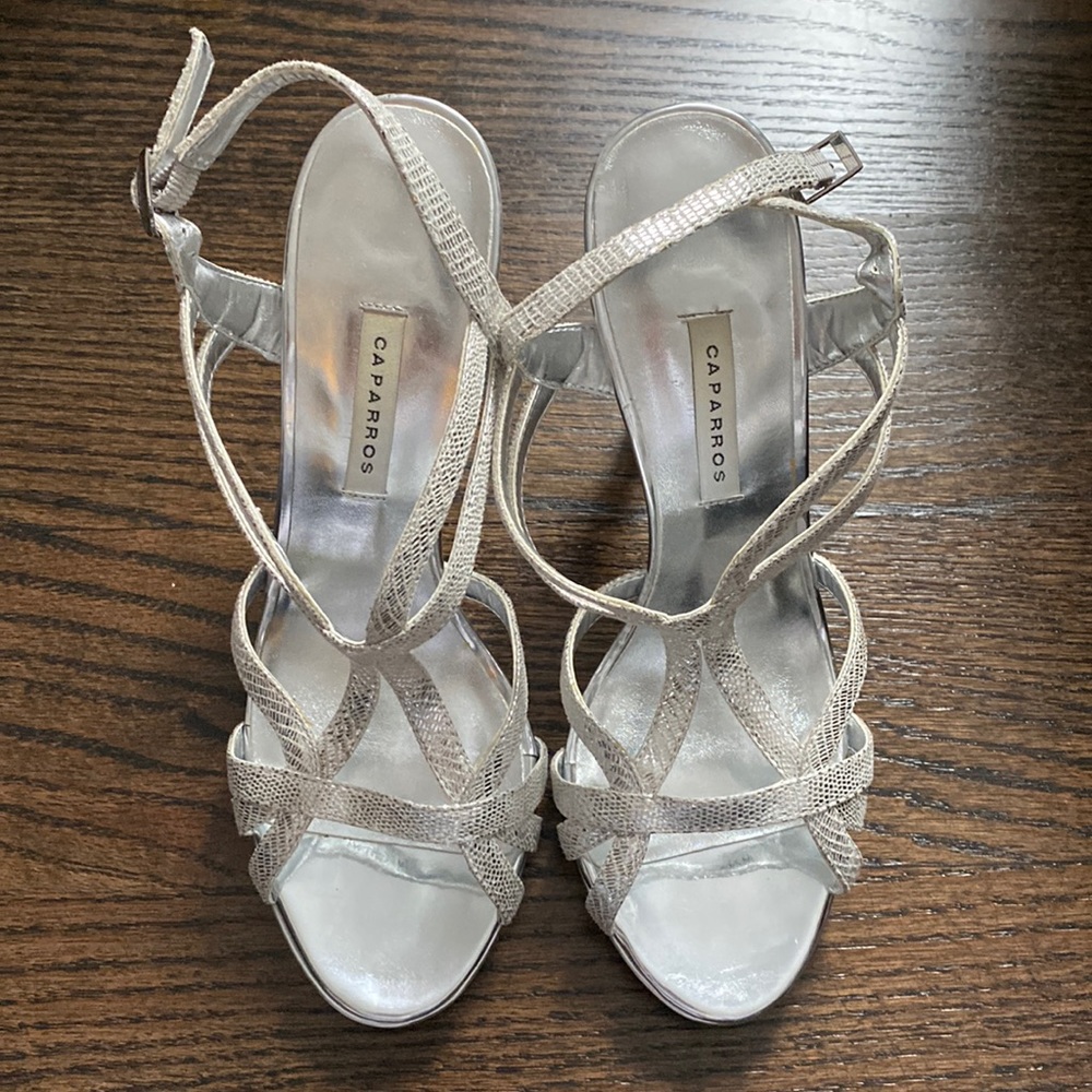 silver heels